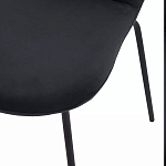 Стул черный с обивкой из велюра Black Archie Chair варинант исполнения - 6 | Loft Concept в Ижевске