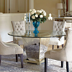 Стол обеденный круглый на зеркальном основании Spectacular Table варинант исполнения - 2 | Loft Concept в Ижевске