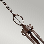 Люстра с белыми тканевыми абажурами в прозрачных стеклянных цилиндрах Kichler варинант исполнения - 15 | Loft Concept в Ижевске