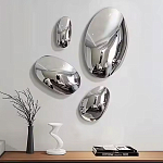 Абстрактная скульптура на стену в виде капли воды Water Outline варинант исполнения - 7 | Loft Concept в Ижевске