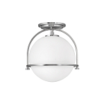 Потолочный светильник с плафоном в форме белого матового шара Hinkley варинант исполнения - 7 | Loft Concept в Ижевске