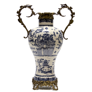 Ваза Blue and Bronze Village