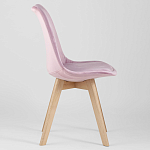 Стул с мягким велюровым сиденьем Arvika Pink варинант исполнения - 2 | Loft Concept в Ижевске
