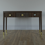 Дизайнерский Письменный стол Elsa Dreams Walnut с тремя ящиками варинант исполнения - 1 | Loft Concept в Ижевске