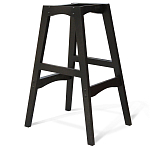 Барный стул со спинкой и подлокотниками на 4-х черных ножках Douglas Rhombus Коричневый Велюр варинант исполнения - 5 | Loft Concept в Ижевске