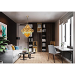 Люстра с каскадом из разноцветных круглых подвесов Key Lustar варинант исполнения - 1 | Loft Concept в Ижевске