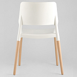 Пластиковый стул на ножках из массива бука Ferret White 4 шт варинант исполнения - 6 | Loft Concept в Ижевске