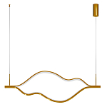 Подвесной светильник волнообразный изогнутый цвета латунь 3000К Spiral Lighting варинант исполнения - 3 | Loft Concept в Ижевске