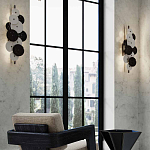 Бра светодиодное из черно-белых дисков Contrast Sample варинант исполнения - 7 | Loft Concept в Ижевске