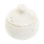 Сахарница из натурального камня Мрамор Белый Stone Sugar Bowls варинант исполнения - 2 | Loft Concept в Ижевске
