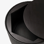 Черный приставной стол с местом для хранения Smart Textured Table варинант исполнения - 2 | Loft Concept в Ижевске