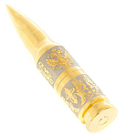 Флешка на 32 гб в виде патрона с гравировкой Герба РФ в подарочной коробке Metal Flash Drive варинант исполнения - 1 | Loft Concept в Ижевске