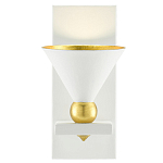 Бра с бело-золотыми плафоном в форме конуса Light Source варинант исполнения - 2 | Loft Concept в Ижевске