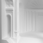 Встраиваемый в стену гипсовый светильник под покраску с арками и рельефными колоннами Antiquity Athena варинант исполнения - 8 | Loft Concept в Ижевске