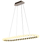 Люстра подвесная светодиодная с круглыми плафонами белого цвета PEARLS Suspension 100  варинант исполнения - 4 | Loft Concept в Ижевске