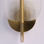 Бра с изогнутым рельефным плафоном Textured Glass варинант исполнения - 5 | Loft Concept в Ижевске