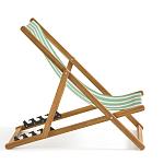 Шезлонг из акации и ткани Argentina варинант исполнения - 6 | Loft Concept в Ижевске