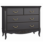 Комод черный из массива бука в стиле прованс Black Provence варинант исполнения - 2 | Loft Concept в Ижевске