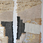 Триптих Геометрический гобелен бежевый Figurative Beige Wall Hangings варинант исполнения - 2 | Loft Concept в Ижевске