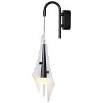 Бра черного цвета с плафоном из рельефного стекла Glass Pod варинант исполнения - 1 | Loft Concept в Ижевске