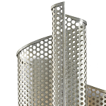 Бра серебряное изогнутой формы с перфорацией Perforation варинант исполнения - 1 | Loft Concept в Ижевске