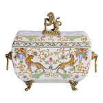 Шкатулка с фигуркой льва на крышке Eden Garden варинант исполнения - 3 | Loft Concept в Ижевске