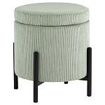 Светло-зеленый пуф на черных ножках SANJAY варинант исполнения - 1 | Loft Concept в Ижевске