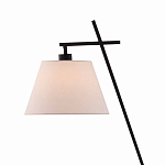 Торшер с черным наклонным корпусом и конусовидным абажуром Black Tripod варинант исполнения - 1 | Loft Concept в Ижевске