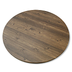 Стол журнальный c коричневой круглой столешницей на трех металлических ножках Charm Coffee Table варинант исполнения - 3 | Loft Concept в Ижевске