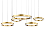 Люстра Light Ring Horizontal Латунь варинант исполнения - 1 | Loft Concept в Ижевске