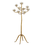 Торшер золотой в виде растения Golden Flower Glade варинант исполнения - 3 | Loft Concept в Ижевске