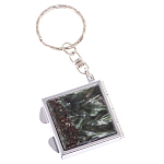 Зеркало брелок складное двухстороннее из натурального камня Серафинит Stone Mirrors варинант исполнения - 5 | Loft Concept в Ижевске