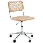 Офисный стул из ротанга на колёсах June Rattan Wicker Chair варинант исполнения - 1 | Loft Concept в Ижевске