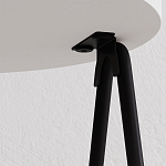 Стол приставной с 2-мя круглыми белыми столешницами ESSEL SIDE TABLE WHITE варинант исполнения - 2 | Loft Concept в Ижевске