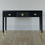 Дизайнерский Письменный стол Elsa Dreams Black с тремя ящиками варинант исполнения - 1 | Loft Concept в Ижевске