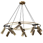 Люстра круглая с медными фактурными плафонами Trustworthiness варинант исполнения - 1 | Loft Concept в Ижевске