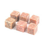 Камни для охлаждения виски из розового мрамора Natural Stone Cube варинант исполнения - 3 | Loft Concept в Ижевске
