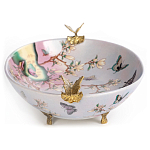 Белое фарфоровое блюдо с изображением бабочек Eden Garden варинант исполнения - 3 | Loft Concept в Ижевске