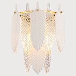 Бра с декором из рельефного стекла в виде перьев Abelia Feather Wall Lamp варинант исполнения - 2 | Loft Concept в Ижевске