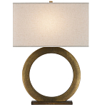 Настольная лампа с корпусом в форме кольца и прямоугольным абажуром French Ring варинант исполнения - 3 | Loft Concept в Ижевске