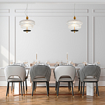 Подвесной светильник многослойный из рифленого прозрачного стекла Academy of Light варинант исполнения - 7 | Loft Concept в Ижевске