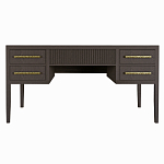 Большой Рабочий стол Primo с 5 выдвижными ящиками Темный орех варинант исполнения - 7 | Loft Concept в Ижевске