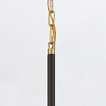 Подвесной светильник с плафоном в форме плоского купола и белой шарообразной лампой Eurofase варинант исполнения - 6 | Loft Concept в Ижевске