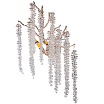 Бра на ветвистом золотом каркасе со стеклянными подвесами Raceme варинант исполнения - 1 | Loft Concept в Ижевске