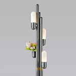 Торшер светодиодный с серым металлическим каркасом Generosity варинант исполнения - 2 | Loft Concept в Ижевске