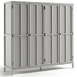 Шкаф серый Silva Grey Cabinet варинант исполнения - 7 | Loft Concept в Ижевске