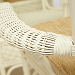 Комплект обеденный из ротанга Eloise grand white варинант исполнения - 8 | Loft Concept в Ижевске