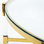 Кофейный столик со столешницей из стекла Crossy варинант исполнения - 5 | Loft Concept в Ижевске