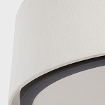 Потолочный светильник с круглым хлопковым абажуром Frosted Diffuser варинант исполнения - 3 | Loft Concept в Ижевске