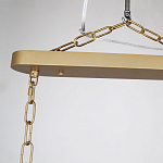 Люстра подвесная овальная со стеклянными трубками Длина 100 см Nembus варинант исполнения - 2 | Loft Concept в Ижевске